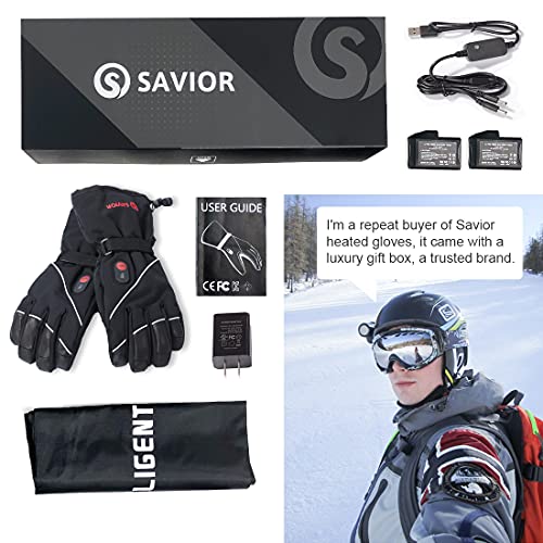 Savior Heated Gloves with Rechargeable Li-ion Battery Heated for Men and Women, Warm Gloves for Cycling Motorcycle… - Image 8