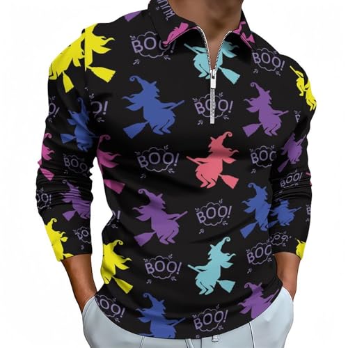 T-shirt de golf d'automne décontracté Novastar polo à manches longues homme