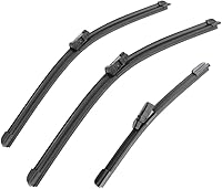 Vista 18 de 3 Limpiaparabrisas de 66 cm, 51 cm, 36 cm para delantero y trasero, repuesto compatible con Ford Edge MK1 2007-2014, limpiaparabrisas