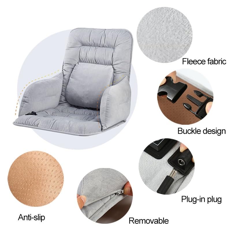 Cojín de Asiento Calefaccionado for Silla de Oficina, Almohadilla de Asiento Calefactada, Cojín for Silla de Oficina, Almohadilla de Asiento Calefactada con 3 Niveles de Temperatura