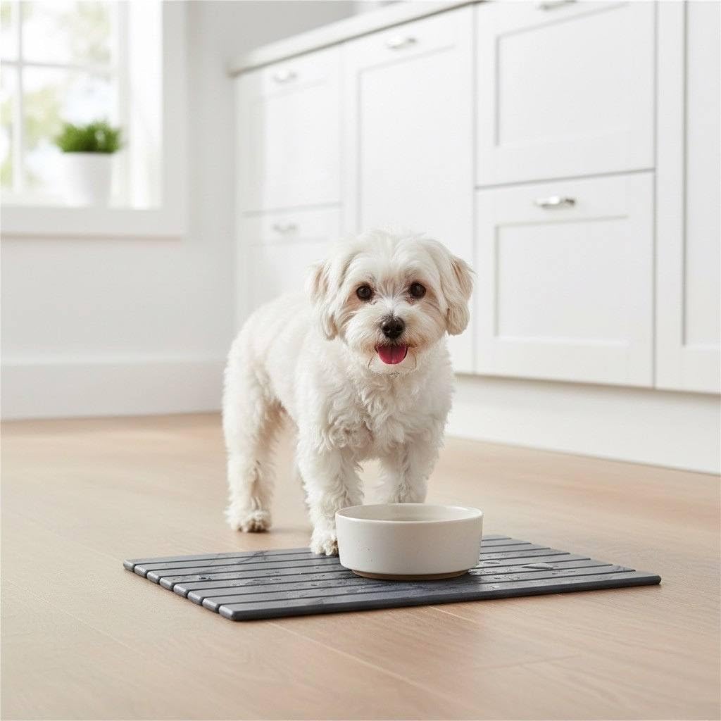 Foldable Stone Bath Mat – Super Absorbent Diatomaceous Earth Bath Mat, Quick Dry Non-Slip Bathroom Floor Mats, Easy to Clean, Stone Drying Mats for Kitchen Counter - Image 6