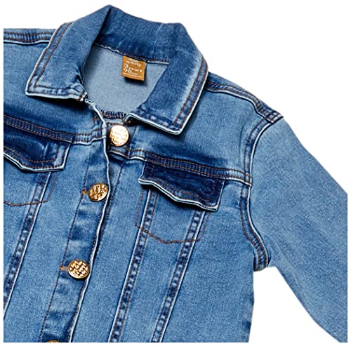 Jaqueta Jeans Infantil Up Baby Meninas, Azul, 06