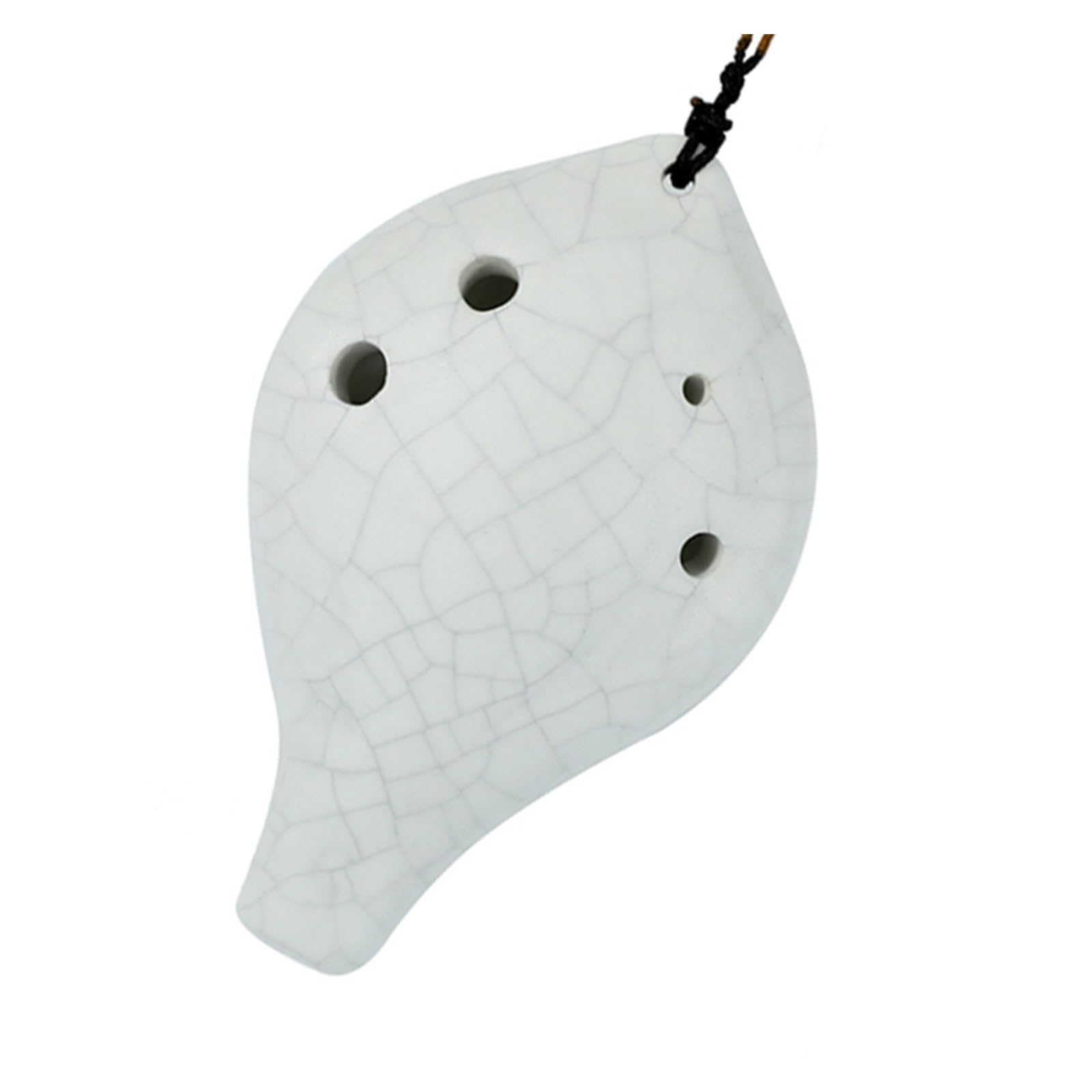 Ocarina A 6 Fori Per Principianti Strumento A Fiato Professionale Colore SC Do Acuto E Altri Toni Strumento Ocarina Professionale(White SC)