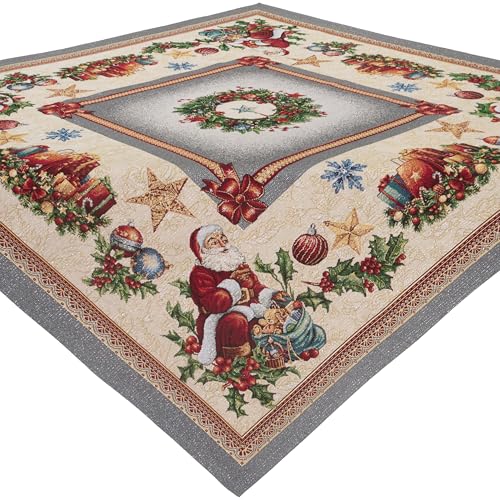 Hossner Gobelin Tischdecke Weihnachten 100 x 100 Mitteldecke...
