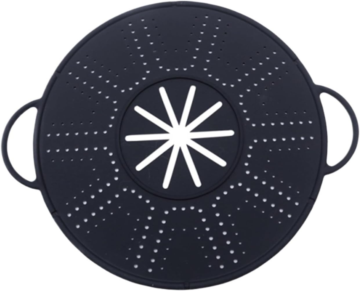 11in Silicone Splatter Screen Dishwasher Safe Multi-Use Grease Guard Non-Stick Oil for Cooking(Green)