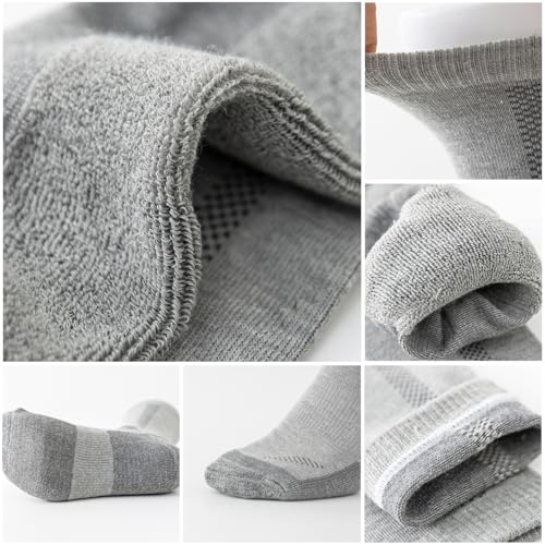 JOYNÉE 6 Pair Mens Thicker Cushioned Athletic Crew Socks Breathable Warm Winter Thermal Moisture Wicking Work Boot Socks 9-132