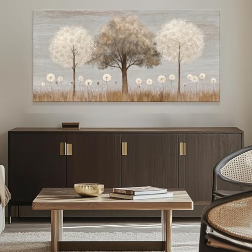 Grey White Tree Of Life Wall Art Decor 24"x48" Canvas Wall Art For Bedroom by I@U - Used condition - Image 6