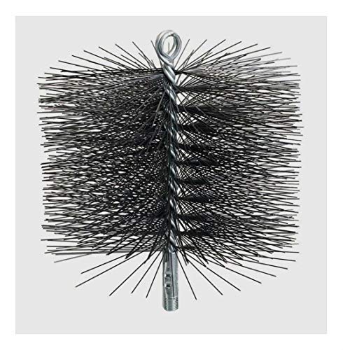 New 16408 8" Round Stiff Spring Wire Chimney Sweep Cleaning Brush Black #TOP28