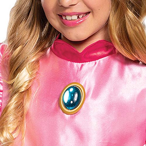 Disguise 10690K Princess Peach Costume Dress, Nintendo Super Mario Bros Classic Dress Up Outfit thumb #3