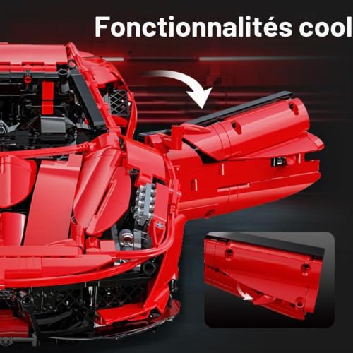 CADA Voiture de Sport Technique Master C61042w 488, Module de pièces 1: 8 3187 Voiture de Course et télécommande avec Moteur électrique – vue 5