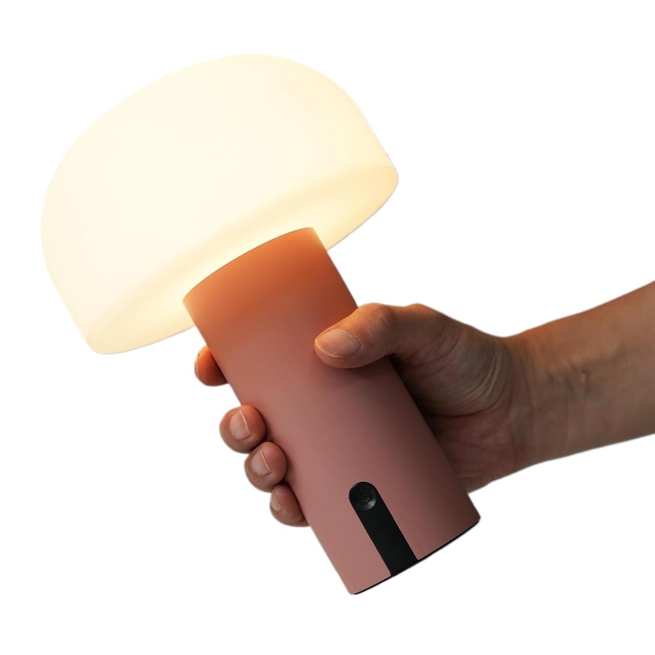 LYVQZPWLR LED Touch Bedside Table Lamp, Rechargeable Cordless Waterproof Touch Dimming LED Outdoor Mushroom Table Lamp, Multicolor(Roze)