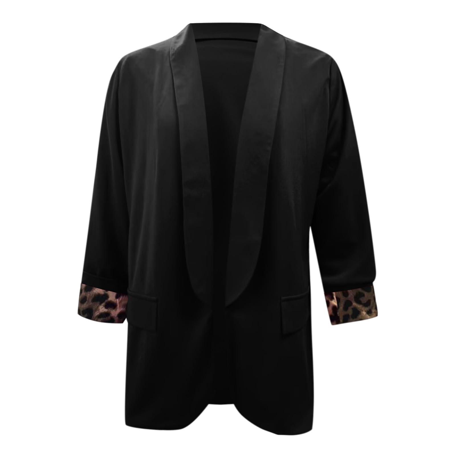 Blazer Sportlich Damen, Blazer Damen Lang Business Langarm Jacke Reverskragen Geschnittener Büro Blazer Elegant Casual Kurzblazer Jackenblazer Festlich Offene Jacke Oversize Blazer
