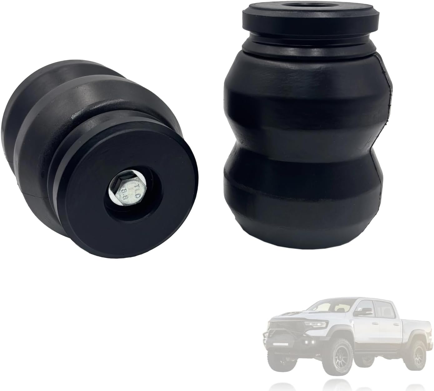 Suspension-Enhancement-System For 2009-2021 Dodge Ram 1500 2WD/4WD Suspension Rubber Helper Spring Kit Replacement for DR1500DQ