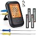 Produktbild MUSCCCM Digital Grillthermometer Fleischthermometer Kochthermometer BBQ Thermometer Bluetooth 5.0 Bratenthermometer mit 6 Sonden LCD Display für Backofen Grill, Küche, Kochen, Unterstützt IOS, Android