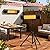 Infrared Electric Patio Heater, Colliford Indoor/Outdoor Heater, Standing Heaters for Garage, Backyard, Carbon Infrared Patio Heater with Tripod & Tip-Over Protection-1500W