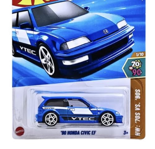 Image of hw Die-Cast 1:64 for Ages 3 and up ('90 Honda Civic EF | HW: '70s vs '90s)