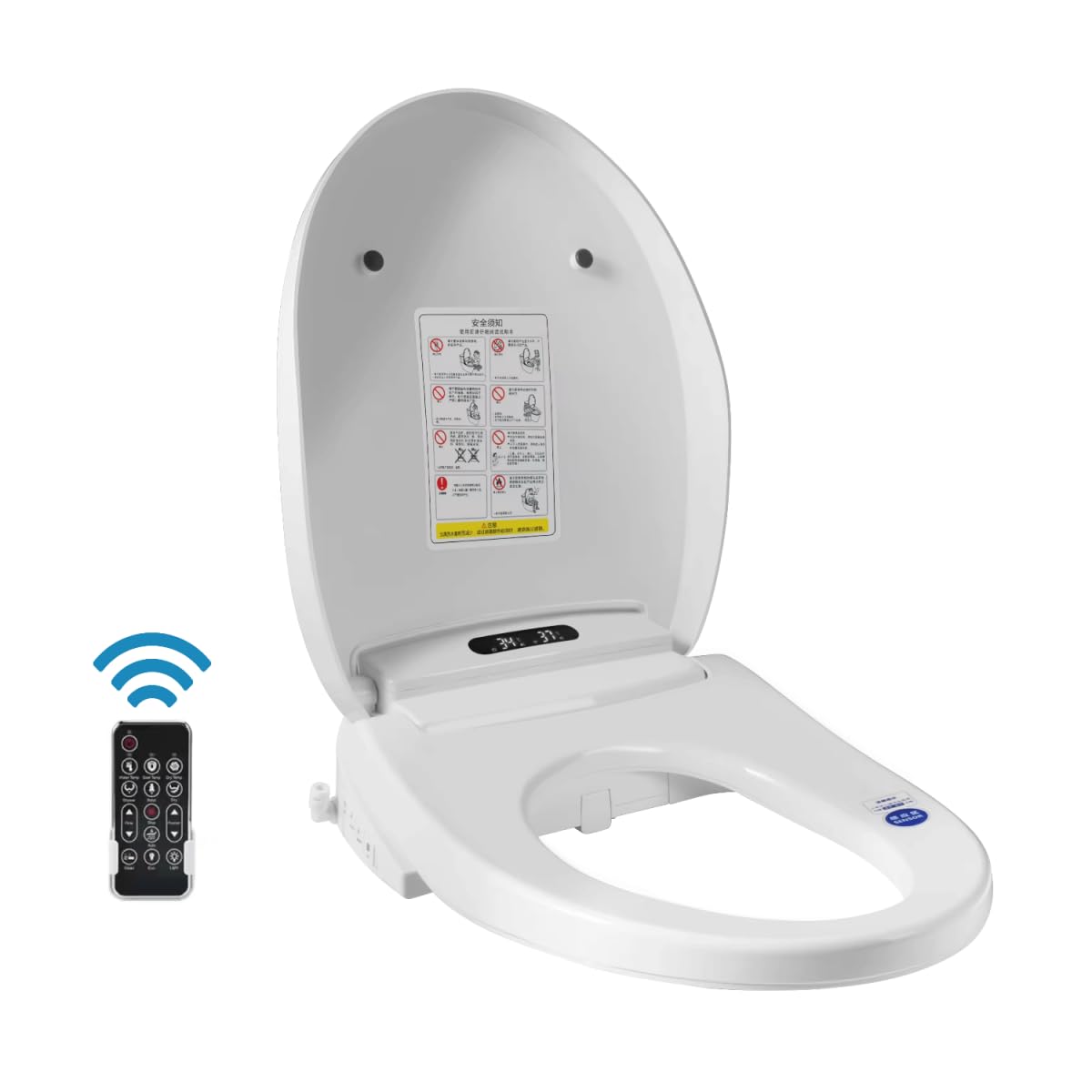 Desineo Abattant de Toilettes Japonais avec télécommande déportée + Panneau latéral WC Automatique Full Options