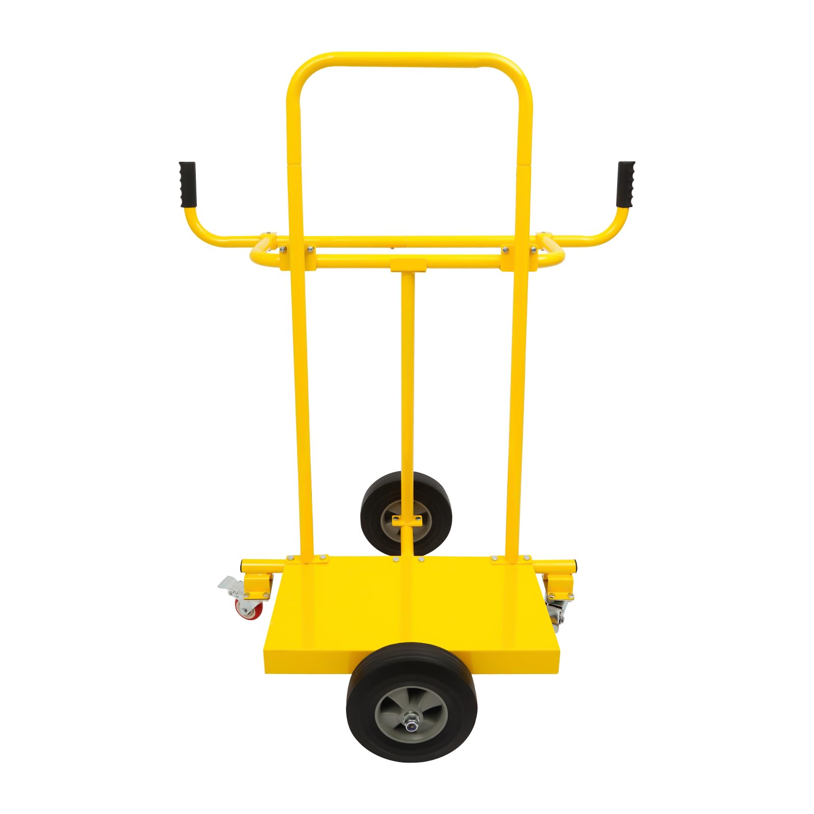Plattenkarren 300 kg Tragkraft, Plattenwagen mit 4 Rädern, Rollwagen Transportwagen zum Transport Platten, Fenstern, Holzplatten, Gelb