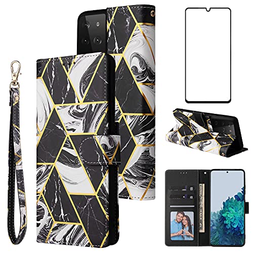 Coque Samsung S21 Ultra 5G Asuwish verre trempé étui téléphone portable noir