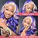 613 13x6 Lace Front Wig Human Hair 200 Density 30 Inch Body Wave Blonde Wig Human Hair 613 HD Lace Frontal Wig 13x6 Virgin Human Hair Pre Plucked Natural Hairline Tiny Knots Tangle Free Shedding Free