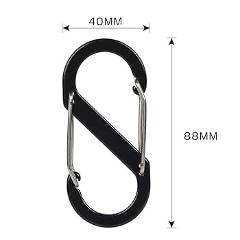 カラビナセット Amazon.co.jp: S字カラビナ 多機能アルミ キーチェーン フック