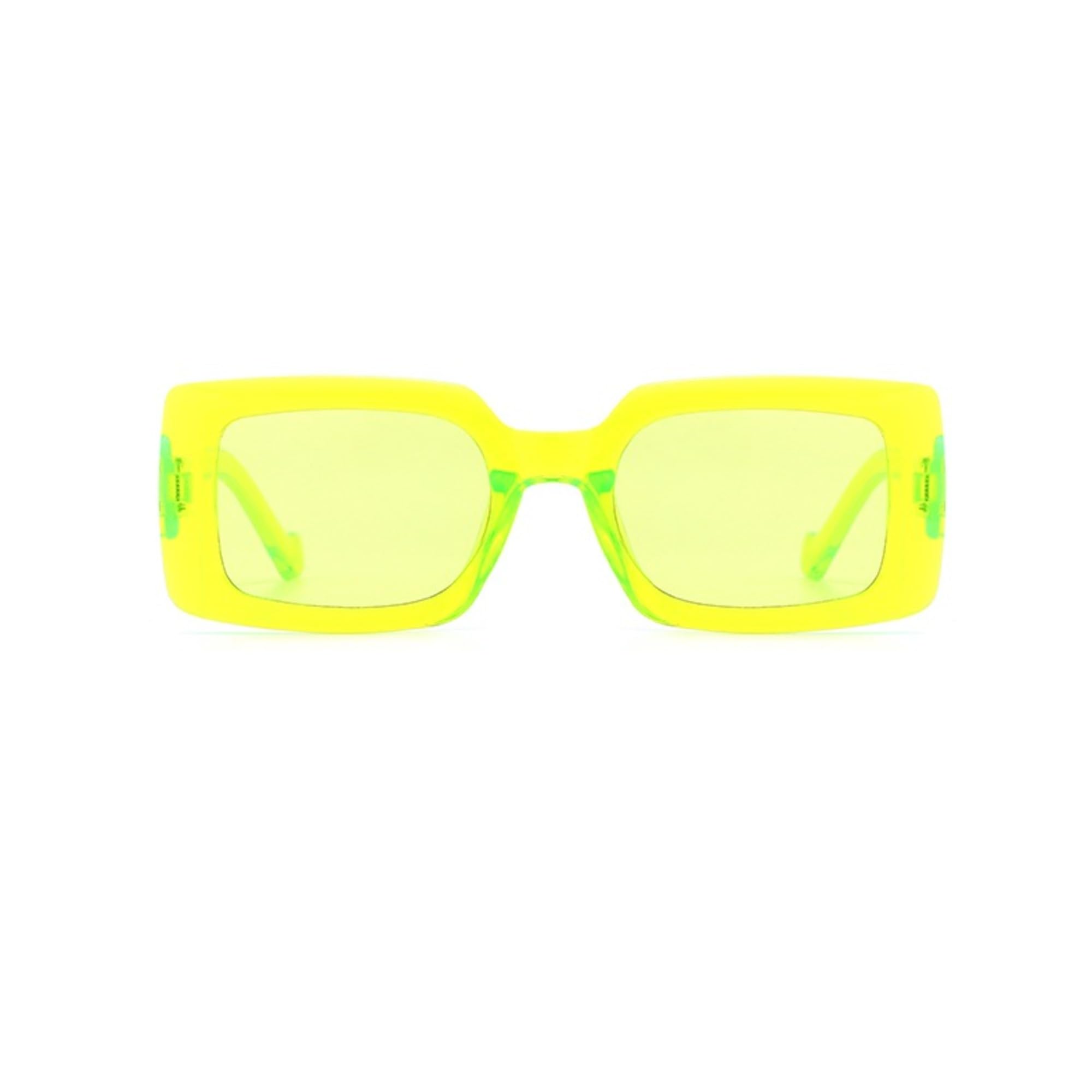 AUGEN Klassische rechteckige Kunststoff-Sonnenbrille, Unisex, UV-400-geschützt, Größe M (207)