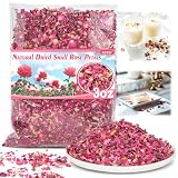 Sukh 3oz Dried Small Rose Petals - Natural Dry Red Rose Petals Organic Flowers and Herbs for DIY Spa Bath Salts,Soap Making,Candle,Resin Jewelry Crafts,Wedding Party Decoration and Confetti