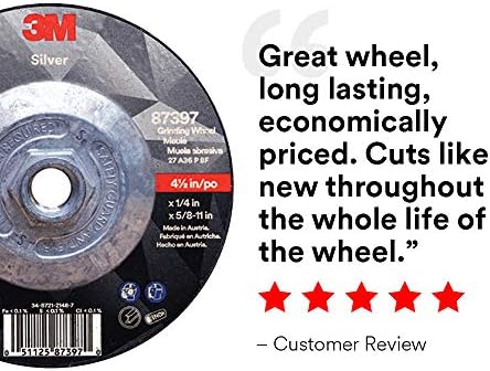 3M Silver Grinding Wheel, Depressed 