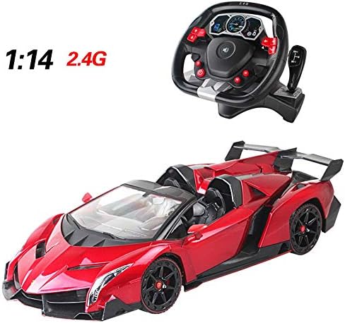 ElevenY RC Car Lamborghinied Supercar 2.4GHz Racing Cars RC Cars Remote Control Cars Electric Rock Crawler Radio Control Vehicle -Rechargeable Electric Super Sports Car For Kids Adults Hobby Toys Pres