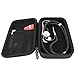 Khanka Hard Travel Case Replacement for 3M Littmann Classic III Stethoscope - Extra Room for Taylor Percussion Reflex Hammer and Reusable LED Penlight (Full Black)
