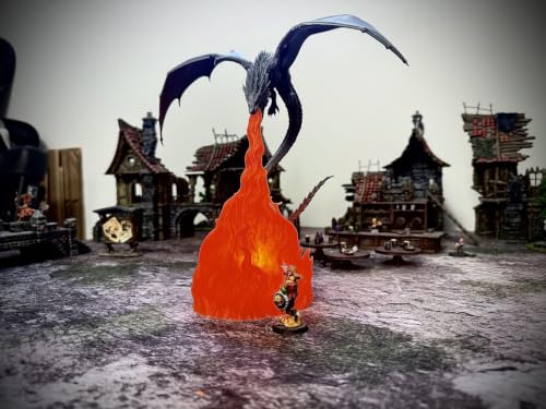Generic Flame Breath Dragon 3D Printed LED Table Lamp - Image 4