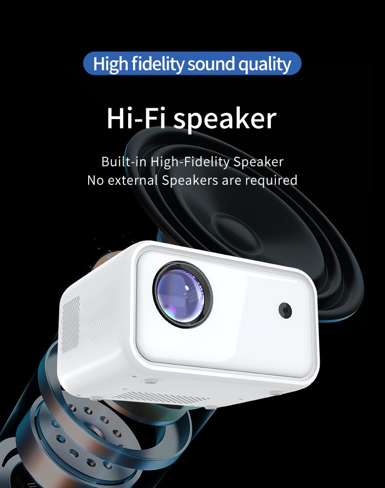 Technoview CY900 Smart Projector, Full HD 1080P, 4K Supported