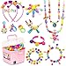 Produktbild aovowog Pop Perlen 560 PCS Perlen für Armbänder Pop Beads Perlen Schmuck Halskette Armband Ringe DIY Set für Mädchen Kinder