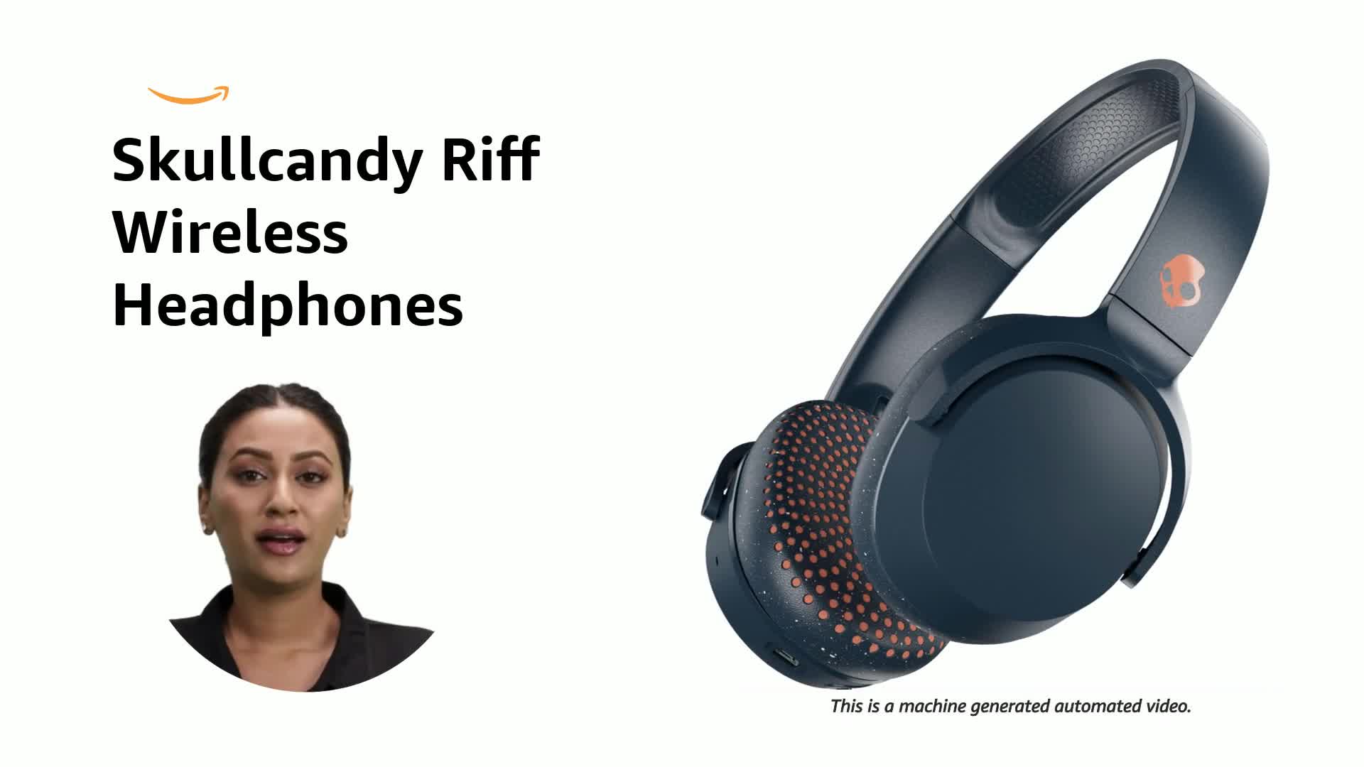 Skullcandy Riff Wireless On-Ear Headphone with Mic (Blue
