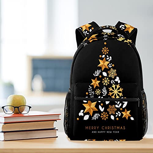 Sac à dos ordinateur 14" au motif flocon de neige multicolore unique - 6