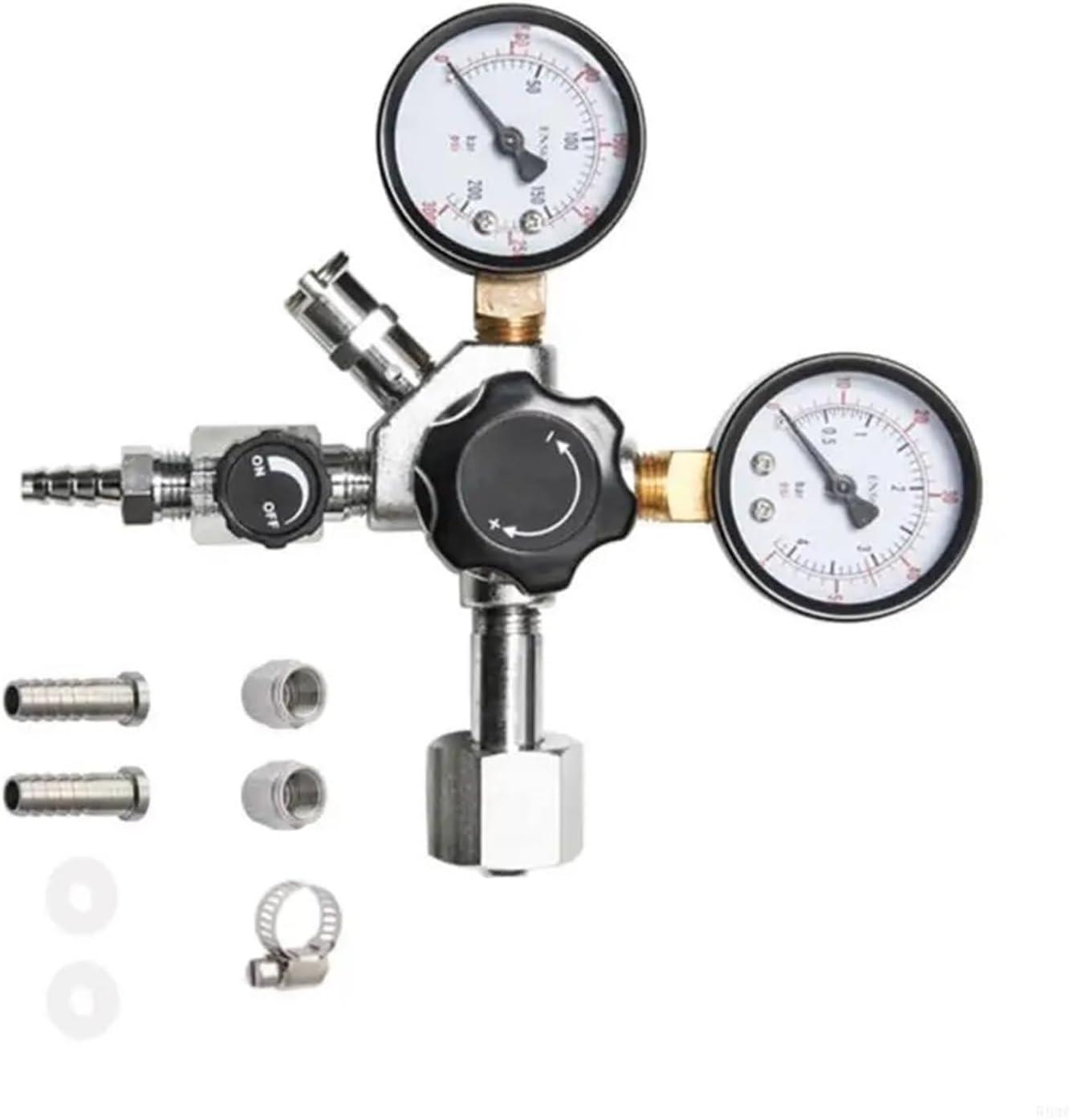co2 regulator, Beer Kegs Pressure Regulator With Relief Valves Kegerator For Stable Carbonation Control Homebrewing Enthusiasts Tool,for kegerator