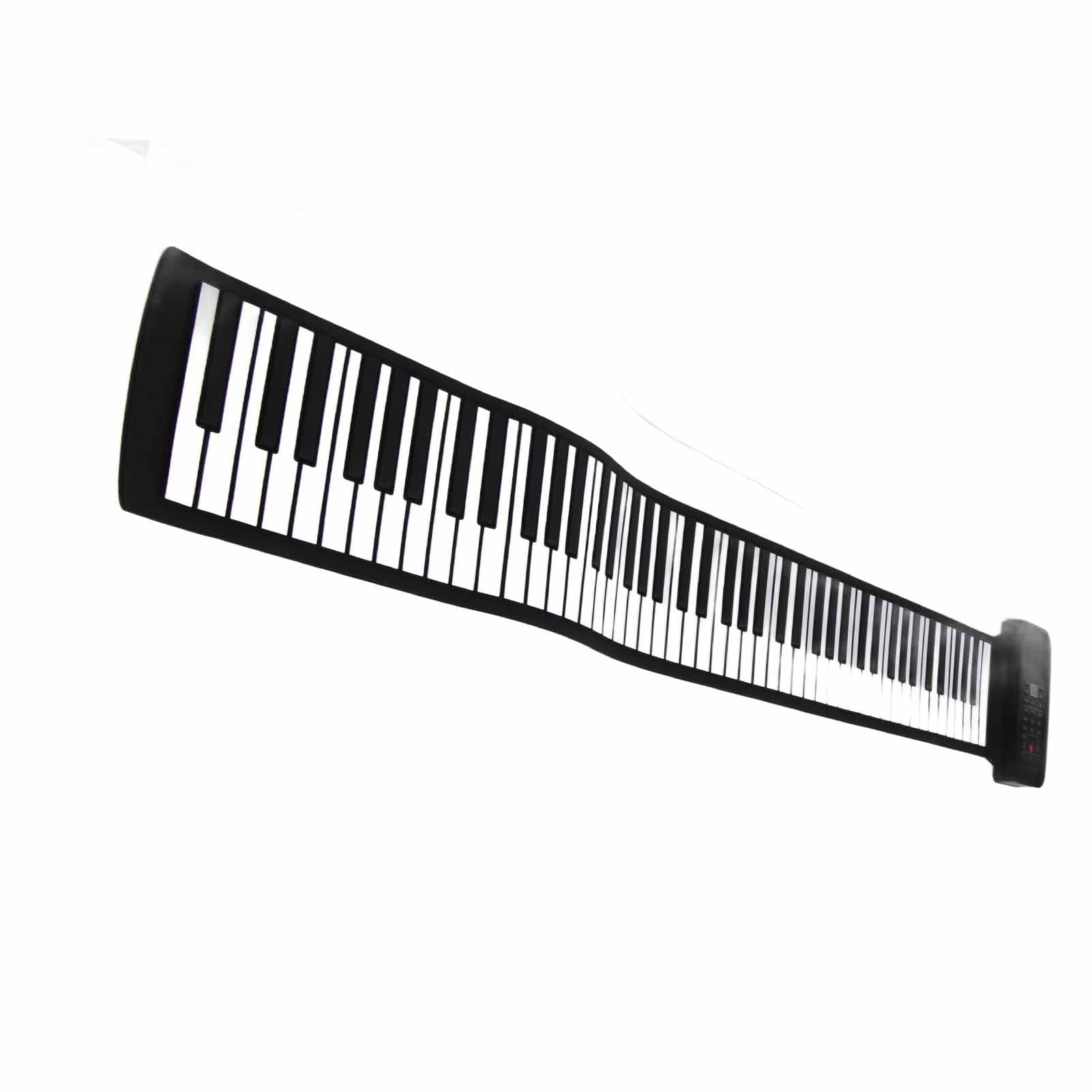 Generic Tastiera di Pianoforte Arrotolabile a 88 Tasti, Regalo Educativo Portatile per Bambini e Principianti, con Batteria Al Litio Ricaricabile e Design Impermeabile, per gli Appassionati di