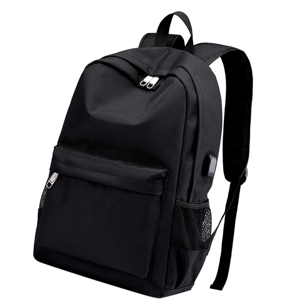 plain black backpacks