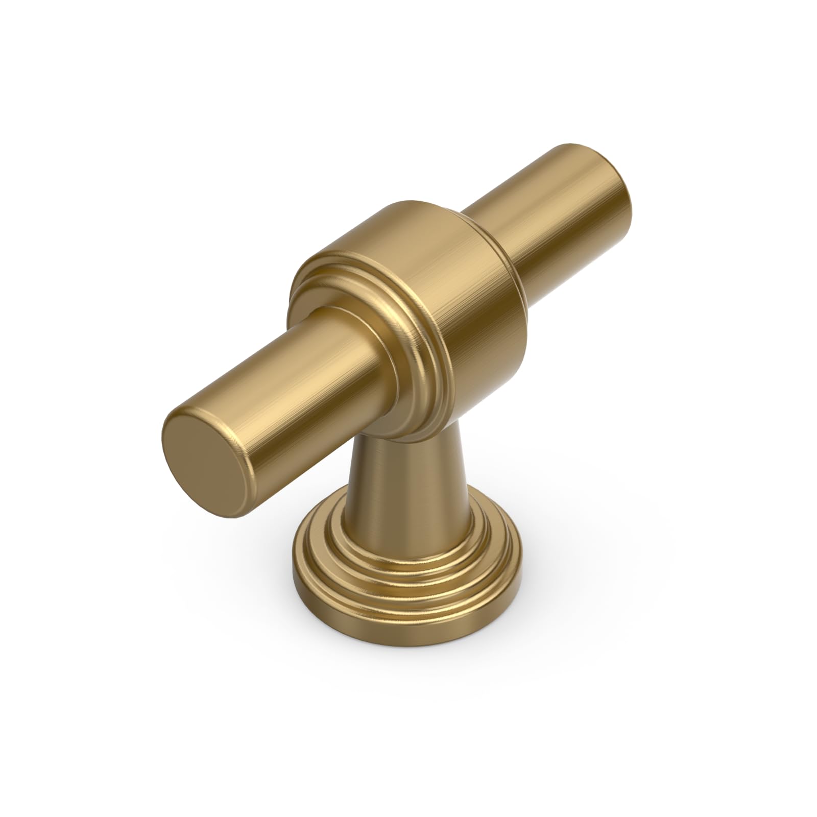 Boutons de cuisine à trou unique 9BUILD en bronze champagne pour meuble lot de 10