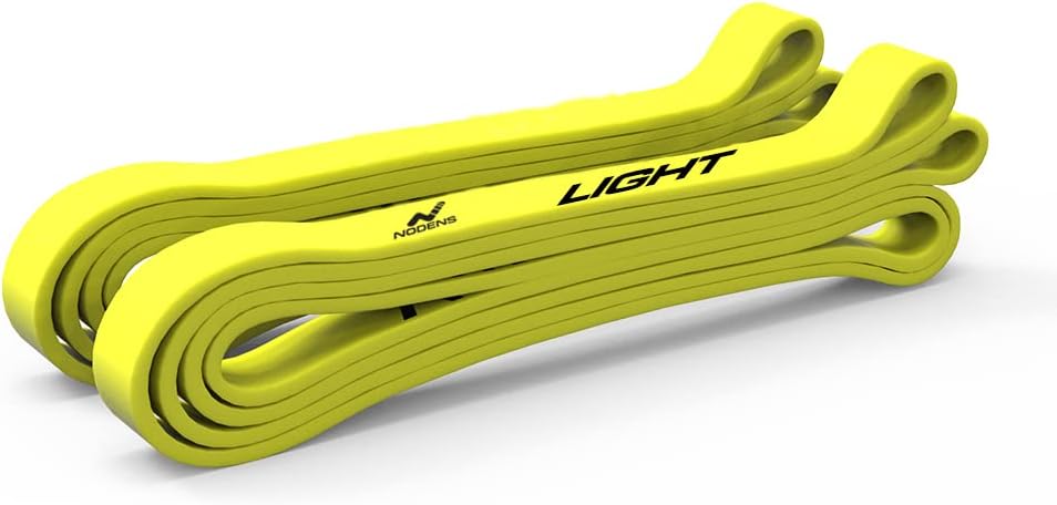 Nodens Heavy Resistance Band for Exercise & Stretching, Pull Up Bar Suitable in Home & Gym Workout for Men & Women (Light (Yellow))