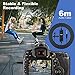 immagine 3SYNCO Lav S6E Lavalier-Microfono-Clip-Mic-Omnidirezionale 6 Metri / 19,7 Piedi, Microphone Compatibile per Fotocamera, Cellulari Smartphone, Computer