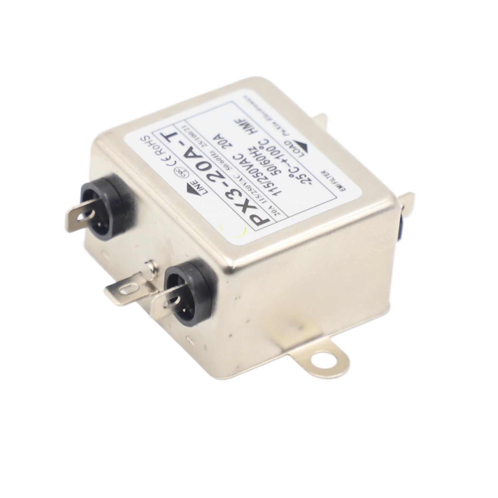 Filtre PX3-20A-T monophasé AC élimine les parasites électriques de vos appareils