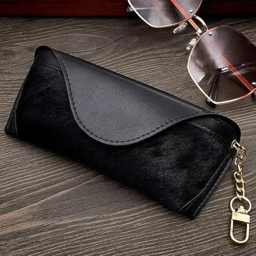 Image of kytasryl Soft Leather Sunglasses Bag,Travel Sunglass Holder Eyeglass Case Portable Slim Sunglasses Pouch