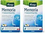 Kneipp Memoria Y Concentracion, Vitaminas para Reducir la Fatiga y el Cansancio, Ideal para situaciones de Estrés o Estudio, Vitaminas B1, B2, B5, B6, B12, C y Ginseng, 30 Cápsulas (Paquete de 2)