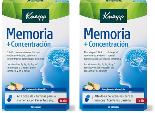 Kneipp Memoria Y Concentracion, Vitaminas para Reducir la Fatiga y