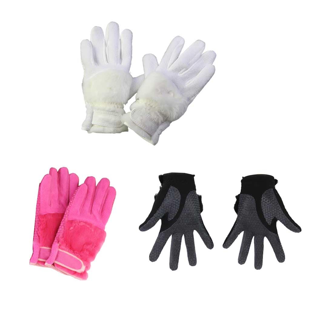 Golfhandschuhe für Damen, rutschfest, für Zuhause, Fitnessstudio, Workout, Fitness, warme Fäustlinge, Outdoor-Sport, Übung, Thermohandschuhe, Weiß