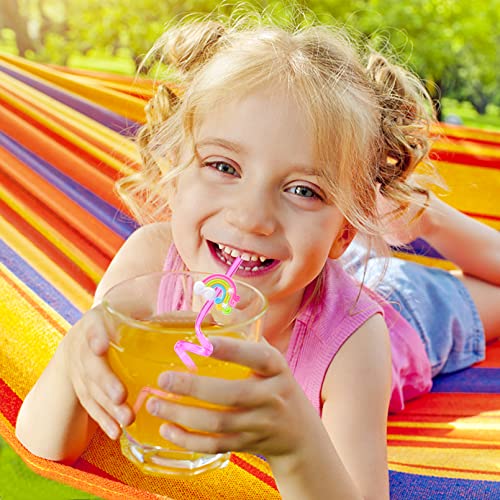 25 pitillos reutilizables de colores arcoíris para fiestas miniatura 6
