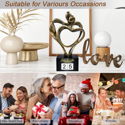 Figura Decorativa Pareja Aniversario 25 y 50 Años Oro miniatura 6