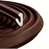 Guarnizione Finestra a V Nastro Sigillante Anticollisione Per Guarnizione Porta Guarnizione Strisce Fonoassorbenti in Schiuma Antivento Antipioggia e Antirumore (6M, Marrone Scuro)