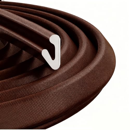 Guarnizione Finestra a V Nastro Sigillante Anticollisione Per Guarnizione Porta Guarnizione Strisce Fonoassorbenti in Schiuma Antivento Antipioggia e Antirumore (6M, Marrone Scuro)